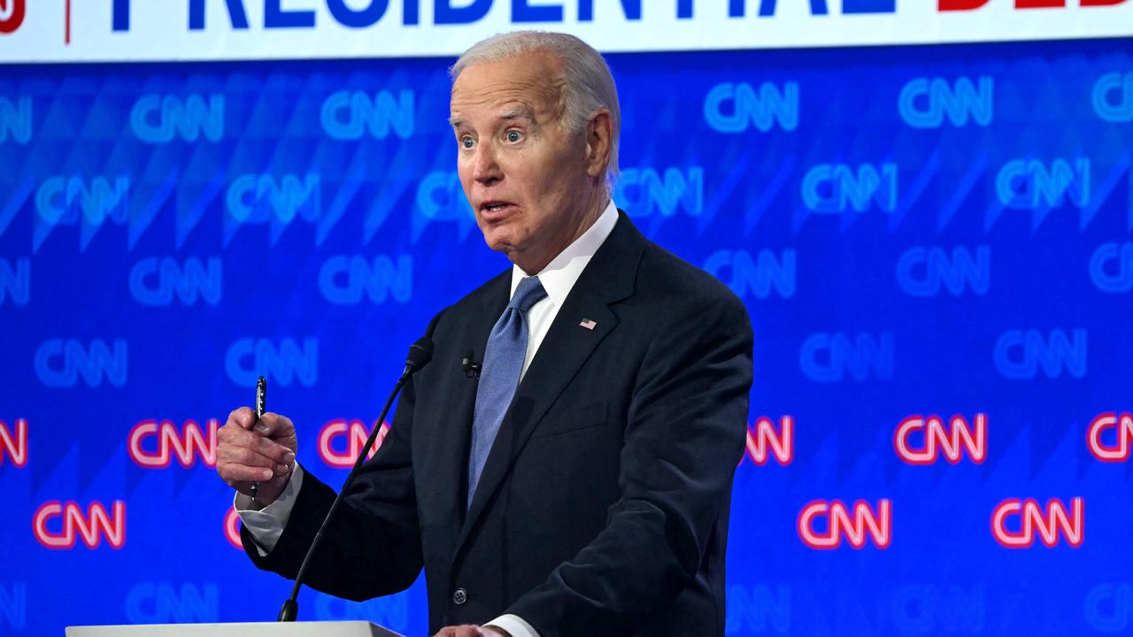 US President Joe Biden is facing heightened concerns over his health after a disastrous debate with Donald Trump. Picture: Andrew Caballero-Reynolds / AFP