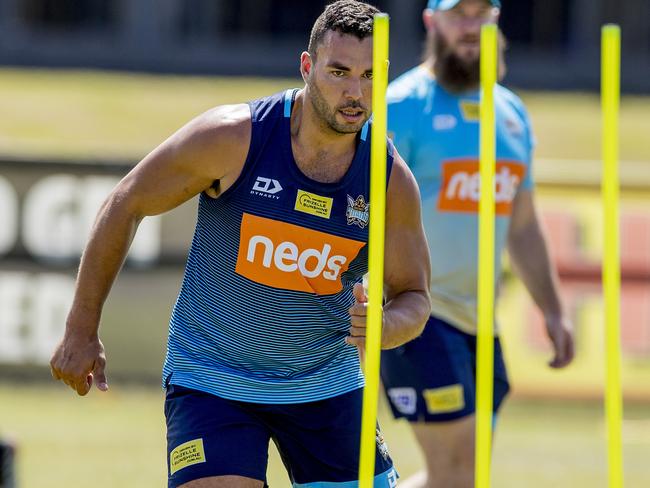 James at pre-season training with the Titans. Picture: Jerad Williams