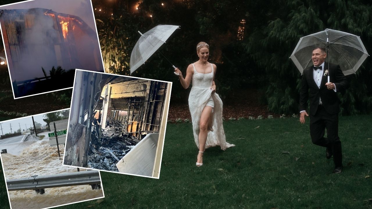 ‘Chainsaw to get through’: Couple’s wedding descends into chaos