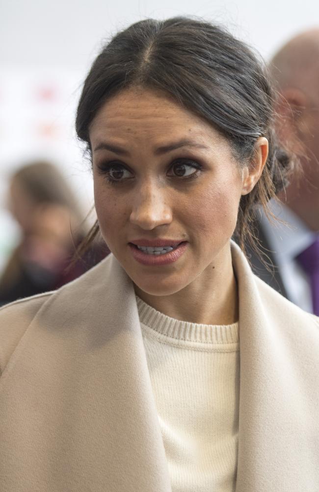 Meghan Markle ... and her raised eyebrows. Picture: Getty Images