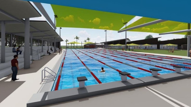 Artist's impression of the Olympic Pool in Stage One of the Grafton Pool Redevelopment