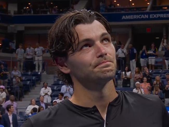 Brilliant scenes from Taylor Fritz. Photo: Stan Sport