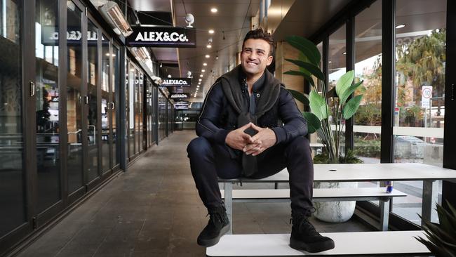 Alex Aslan pictured at his restaurant, Alex and Co, in Parramatta. Picture: Richard Dobson