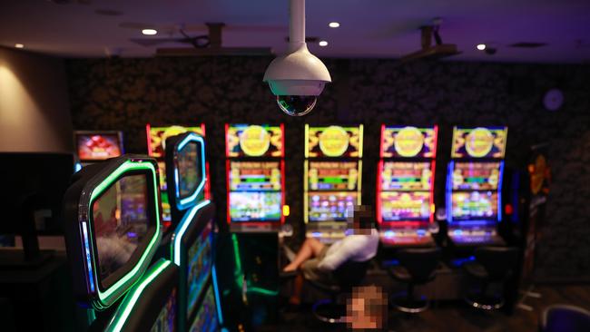 The NSW government has reduced the number of entitlements available to operate gaming machines as part of its commitment to reduce pokies in the state. Footage from cameras at Crows Nest Hotel. Picture: Justin Lloyd.