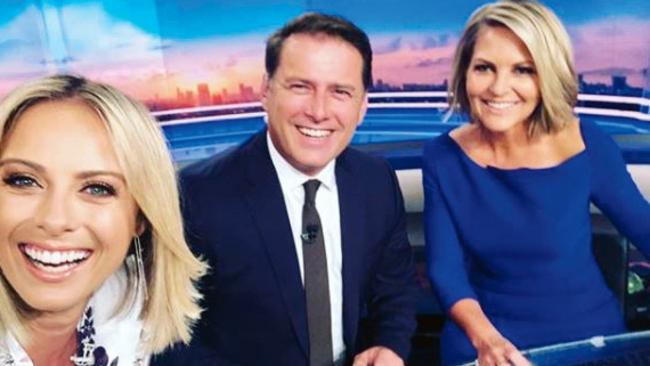 With Karl Stefanovic and Sylvia Jeffreys.