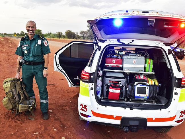 The St John’s Critical Response Unit in Alice Springs is trained to work in a remote, hostile and challenging environment. Picture: Chloe Erlich