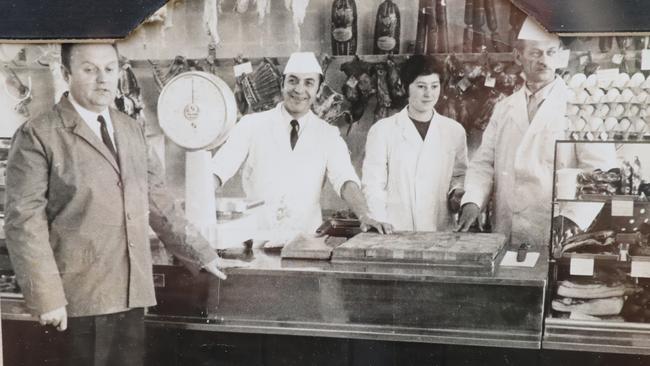 Mr Markovic (second from left) tested negative to COVID-19 in the nursing home before testing positive shortly before his death Picture: Alex Coppel.