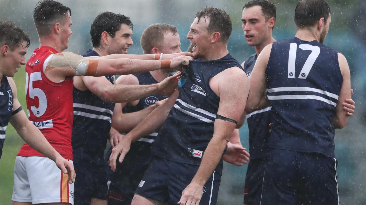 Brendon Goddard played for Caulfield Grammarians in 2019. Photo: David Crosling