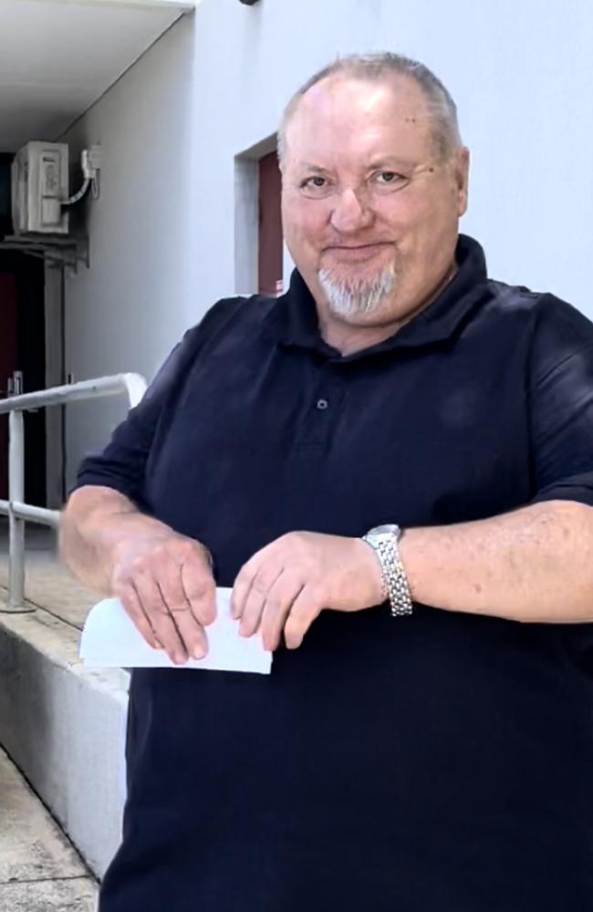 Benedict De St Amatus, 62, (pictured) is the founder of the Australian Institute of High Energetic Materials and is also a founding member of United Scientists Association of Technology Inc.