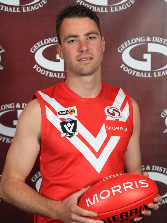 Corio’s Joel Bennett won the Geelong District league best and fairest. Picture: Mark Wilson