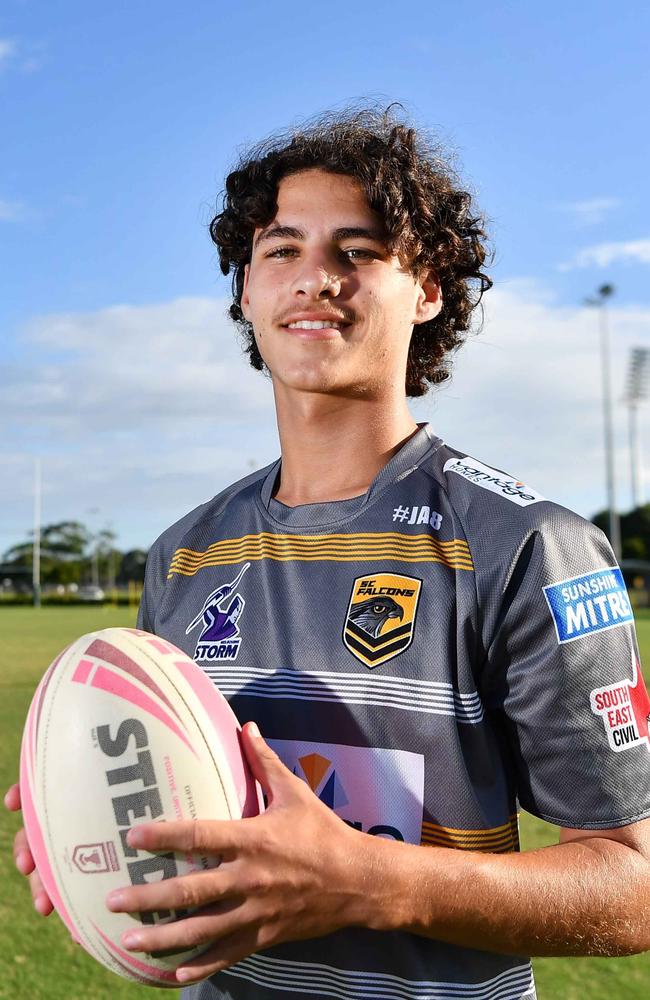 Sunshine Coast Falcons and Mal Meninga Cup player Tully McLellan has been revealed as one to watch this season. Picture: Patrick Woods.