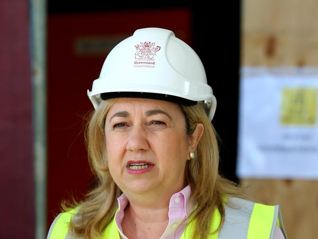 Premier Annastacia Palaszczuk pictured making an announcement about the Tugun Satellite Hospital and also doing a walk through. Tugun Wednesday 3rd May 2023 Picture David Clark