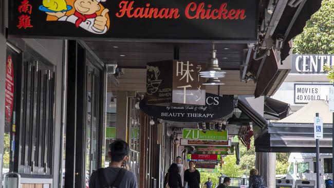 Glen Waverley’s Kingsway has no shortage of Asian-inspired dining options. Picture: Andy Brownbill