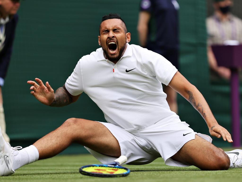 Kyrgios is no gymnast.