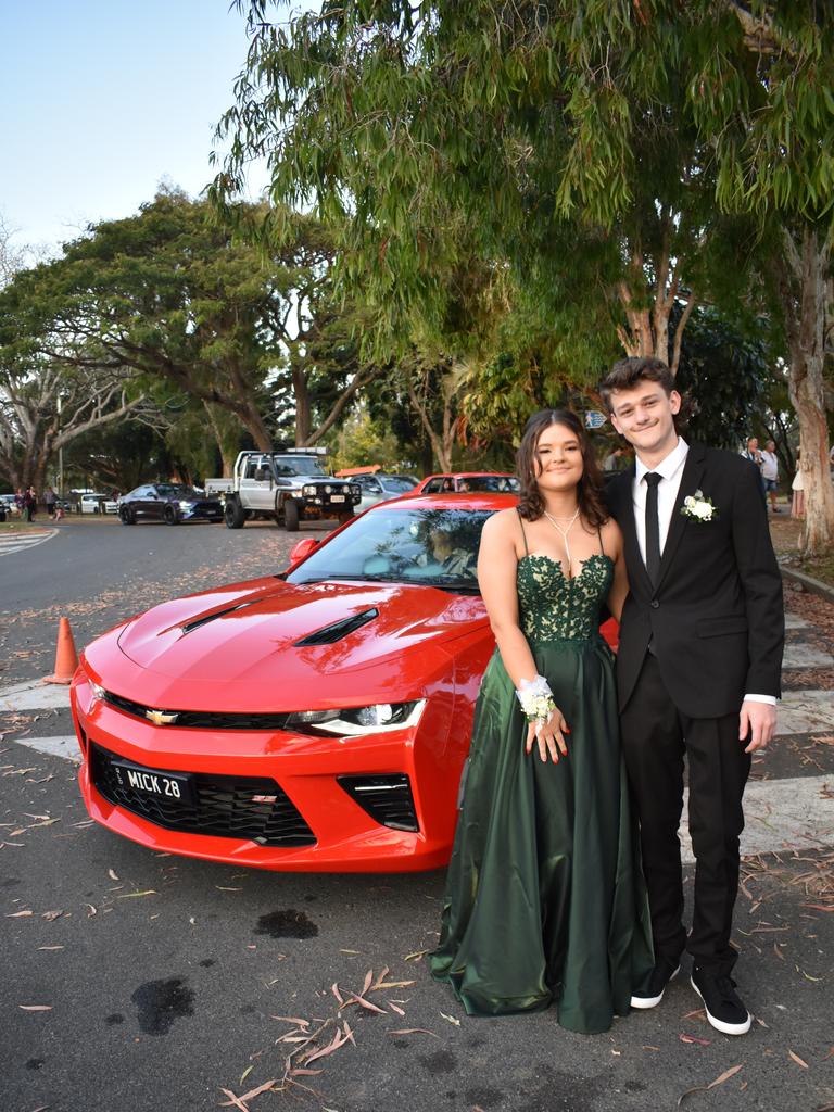 Isabella Balchin and Cody Horder at Mirani State High School formal at Ocean International on September 8, 2023. Photo: Zoe Devenport