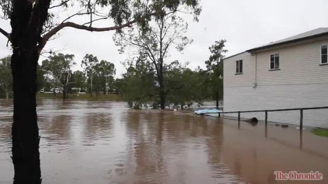 Oakey Creek in flood