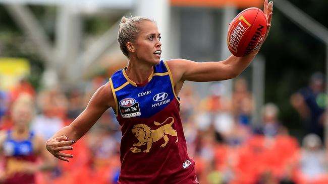 Kaitlyn Ashmore has re-signed with the Lions. Picture: Adam Head