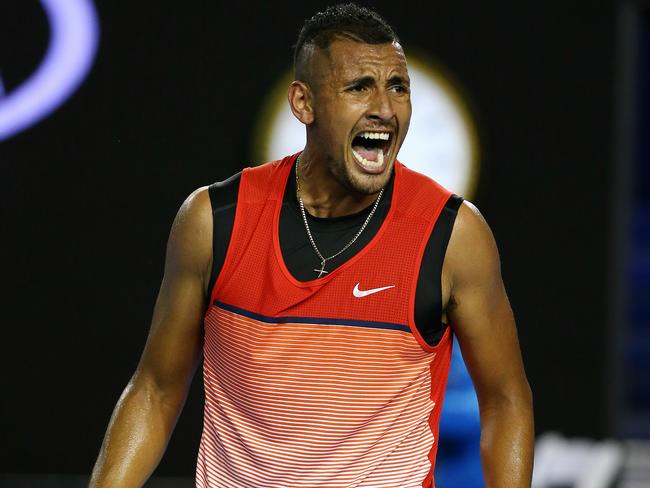 Nick Kyrgios is getting too old to blame his age for his outbursts, says Rod Laver. Picture: George Salpigtidis