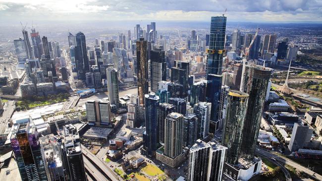 CBD tower rents in Melbourne and Sydney could drop up to 40 per cent, according to some forecasts. Picture: Aaron Francis/The Australian