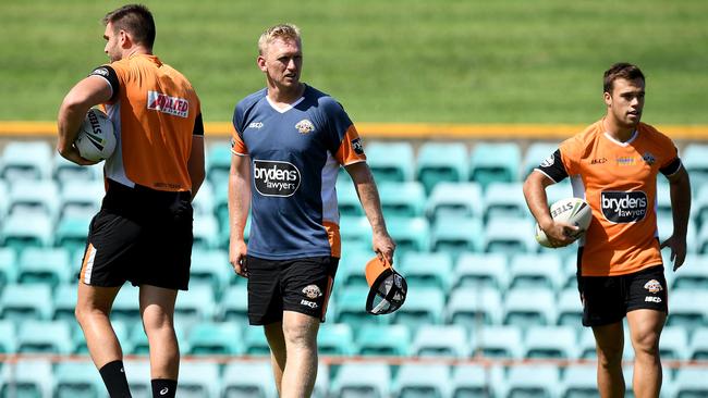 Penrith assistant Andrew Webster when he was at the Tigers.