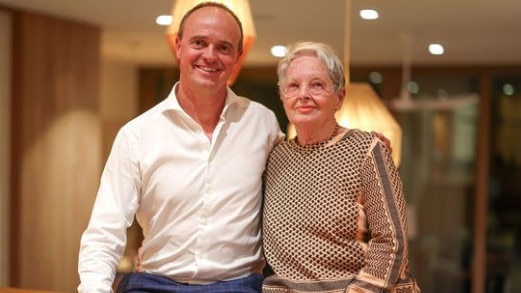 Real estate gurus Ray White Collective’s Haesley Cush with his mother Judith. Pictures: Peter Wallis