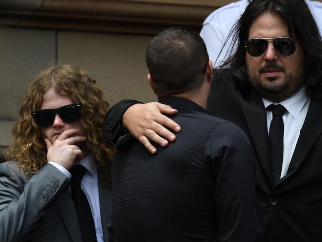 Family, friends and fellow musicians attended the funeral. Picture: AAP