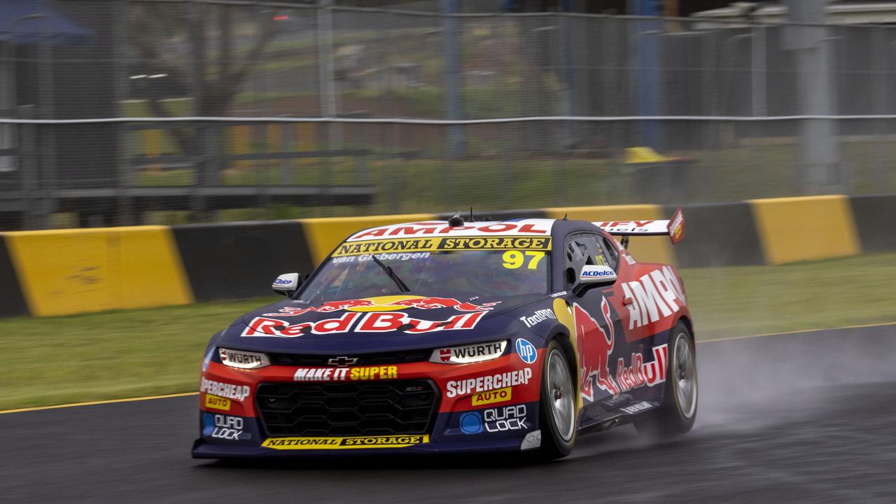 Triple Eight No. 97 Chevrolet Camaro driven by Shane van Gisbergen during the Supercars official test day at Sydney Motor Sport Park. Picture: Mark Horsburgh