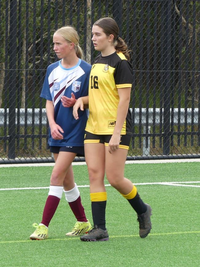 St John Paul College's Jayda Crocker during the Bill Turner Trophy quarter-final between Jt John Paul College and Mackillop College. Picture: Greg Danvers