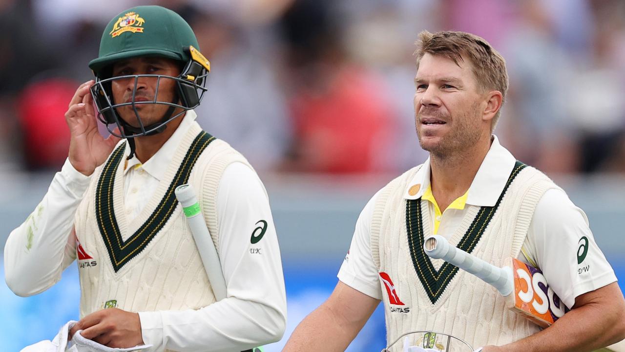 Usman Khawaja and David Warner were both abused by the MCC Members. (Photo by Ryan Pierse/Getty Images)