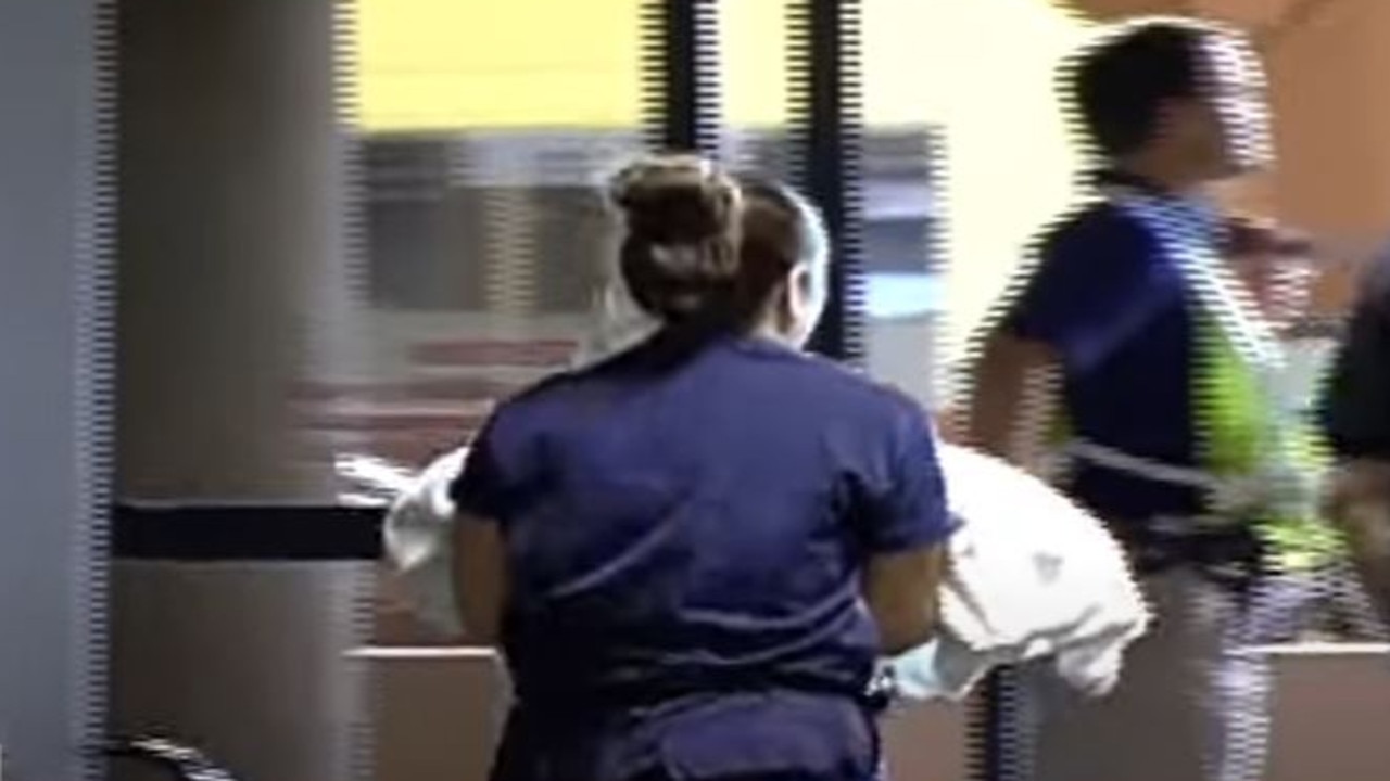 Footage from 2005 showing baby Skylar being brought out of the bathroom. Picture: ABC15