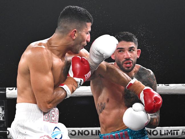 Michael Zerafa in action at the No Limit - Jarvis v Thurman Figh night at Horden Pavilion. Pictures: No Limit Boxing/Gregg Porteous