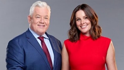 9 Gold Coast News presenters Paul Taylor and Eva Milic