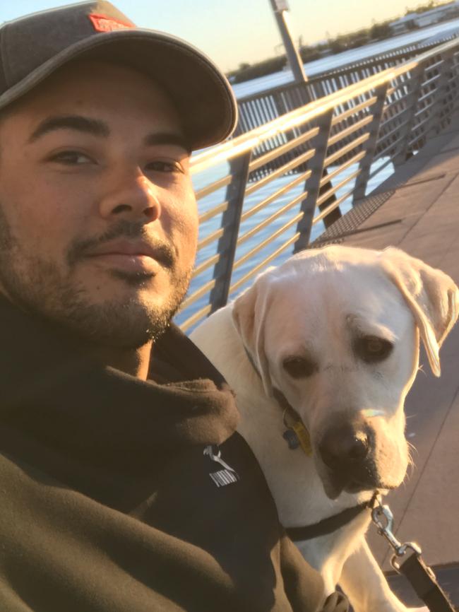 HUDSON: This Labrador Retriever loves walks around the Southport Broadwater, but just wishes his human didn’t waste so much walk time taking selfies.