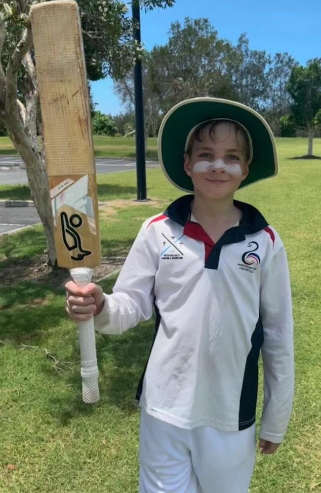 Maroochydore junior cricketer William Barry. Picture: Facebook