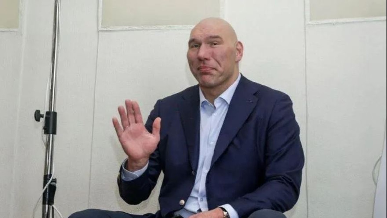 A picture of Valuev was shared online claiming that he was now well. Picture: Telegram