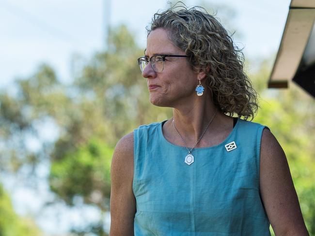 Our Watch chief executive Patty Kinnersly visited Darwin to meet with domestic violence sector leaders and government officials. Picture: Pema Tamang Pakhrin