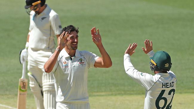 Mitchell Starc has loved playing on the Optus Stadium deck.