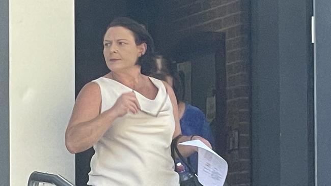 Donna Maree Bateson leaving Wyong Local Court after a previous appearance for shoplifting. Picture: NewsLocal