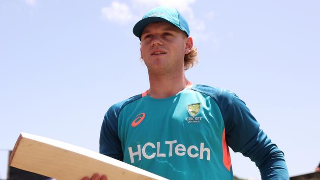 GROS ISLET, SAINT LUCIA - JUNE 14: Jake Fraser-McGurk of Australia looks on during an Australian net session as part of the ICC Men's T20 Cricket World Cup West Indies & USA 2024 at Daren Sammy National Cricket Stadium on June 14, 2024 in Gros Islet, Saint Lucia. (Photo by Robert Cianflone/Getty Images)