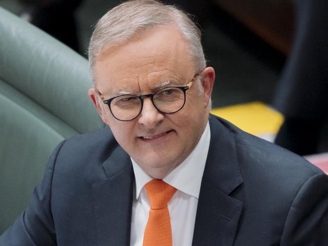 CANBERRA, AUSTRALIA, NewsWire Photos. NOVEMBER 25, 2024: Australian Prime Minister Anthony Albanese speaks during Question Time at Parliament House in Canberra. Picture: NewsWire / David Beach