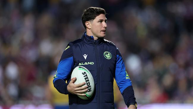 Mitchell Moses will miss another game for the Eels as he continues to recover from foot surgery. Picture: Cameron Spencer/Getty Images