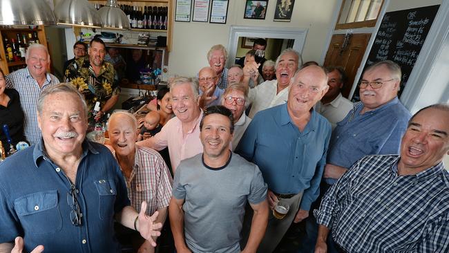 The Vingt Cinq Club, old sportsmen of various vintages and hues at the Guildford pub. Picture:Rob Leeson.