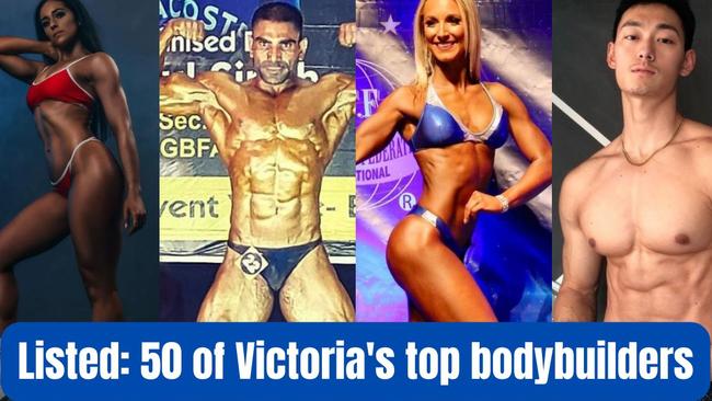 As bodybuilders ready for a major meet on Sunday, we have pulled together a list of some of the top bodybuilders in Victoria.