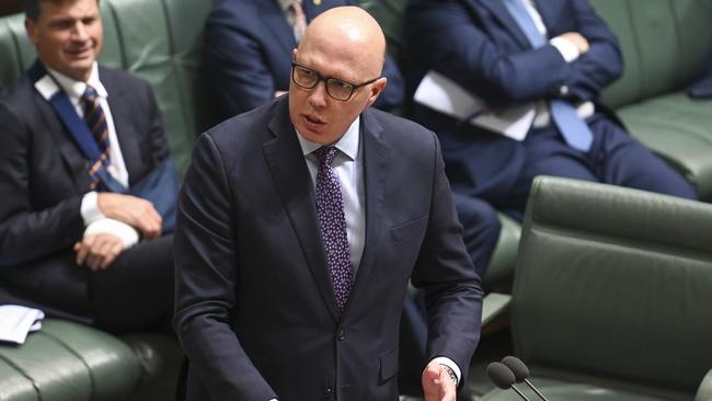 Opposition Leader Peter Dutton asked Senator David Van to leave the Liberal Party party room following the allegations. Picture: NCA NewsWire