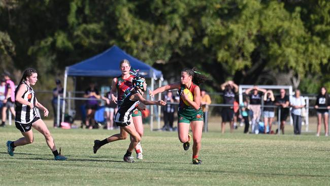 Action from Saturday's McDonaldâ€™s South East Queensland Youth Grand Finals played at Yeronga AFC. 2 September 2023. Picture, John Gass
