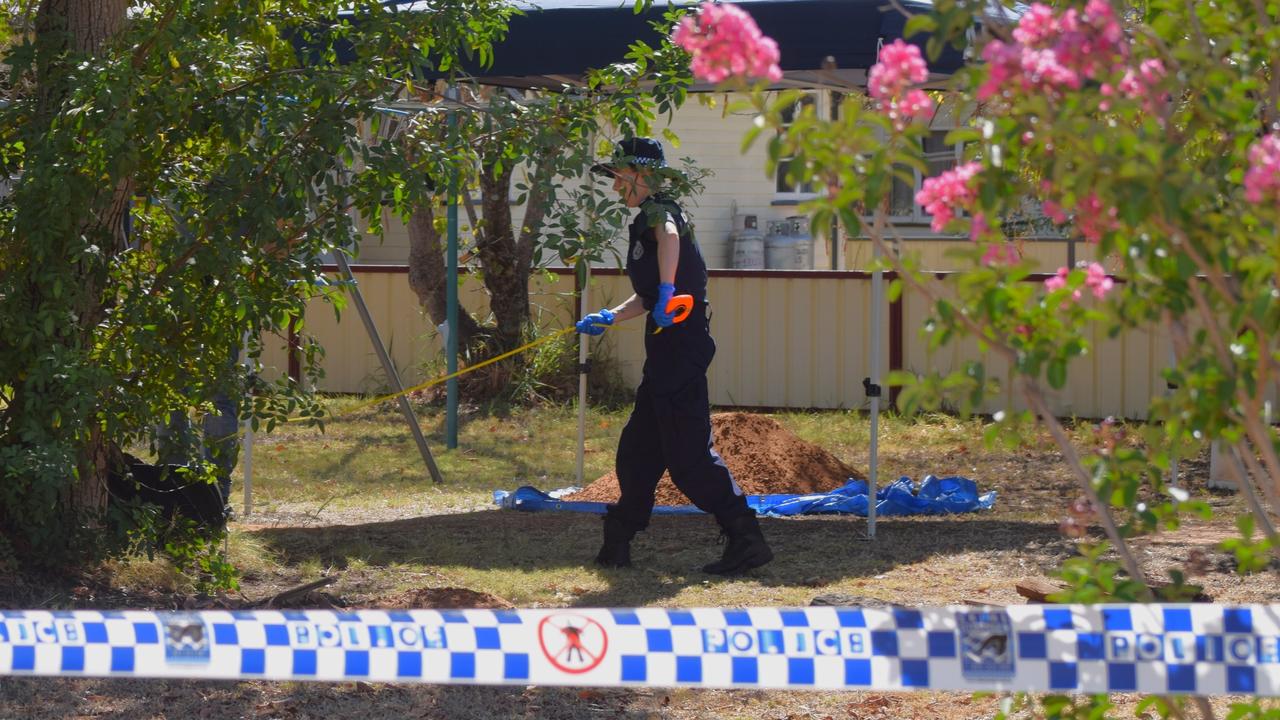 Investigators cordoned off the little girl's home in Chinchilla for a number of days in late 2019, months after Kaydence was reported missing. Pictures: Peta McEachern