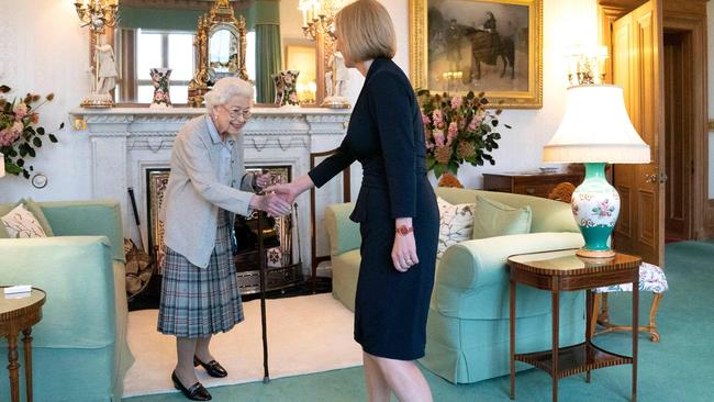 The Queen met Liz Truss on Tuesday. Picture: AFP