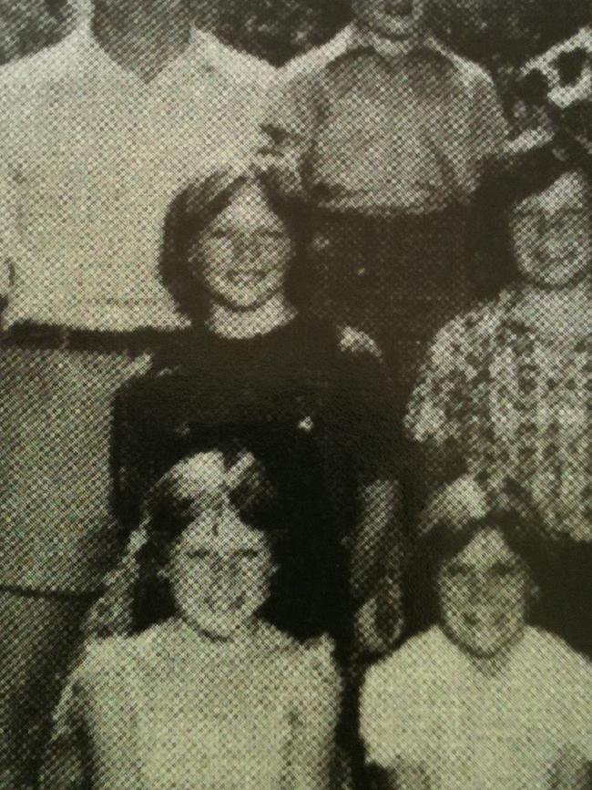 Julian (who was known as Jules) Assange (black t-shirt) in a class photo at Goolmangar Public School in Goolmangar, NSW in a 1970s photo.