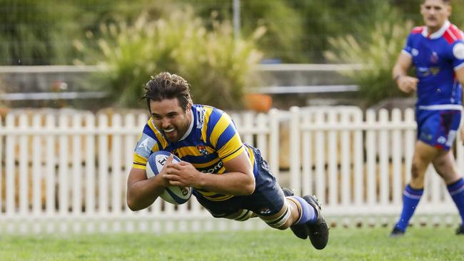 Fun times in the match between Sydney University and Manly. Pic: @KazWatson.