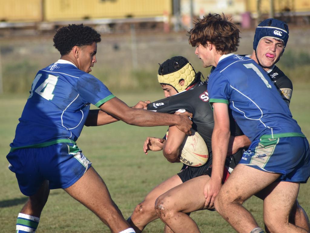 Dolphins Cup, Round 5, The Cathedral College versus Shalom College, Kettle Park, Rockhampton, July 25, 2023.